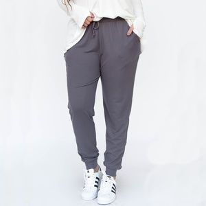 Charcoal gray joggers